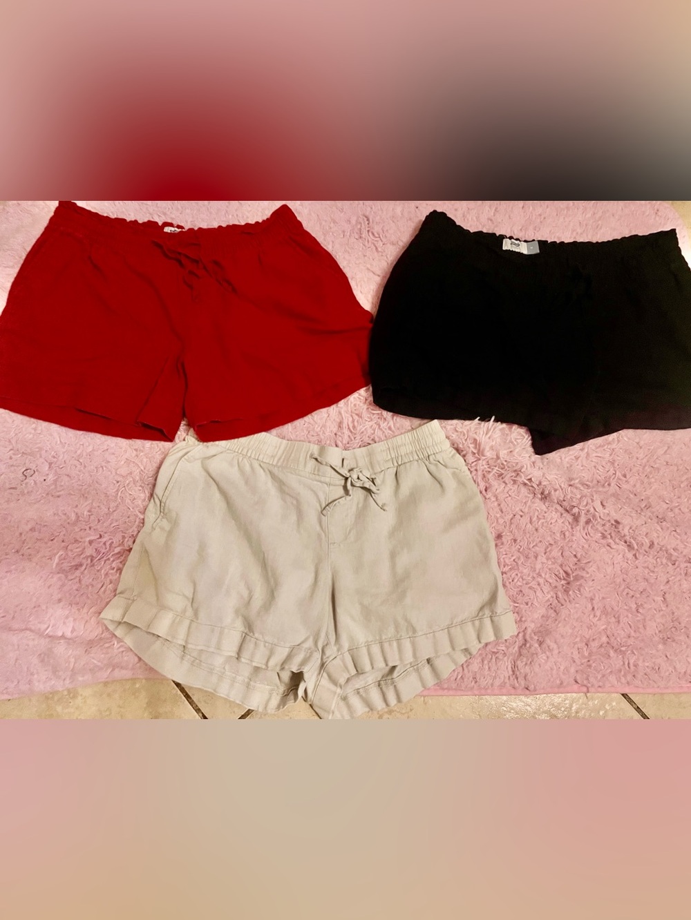 Bundle 3 Women’s Drawstring Old Navy Shorts size M.